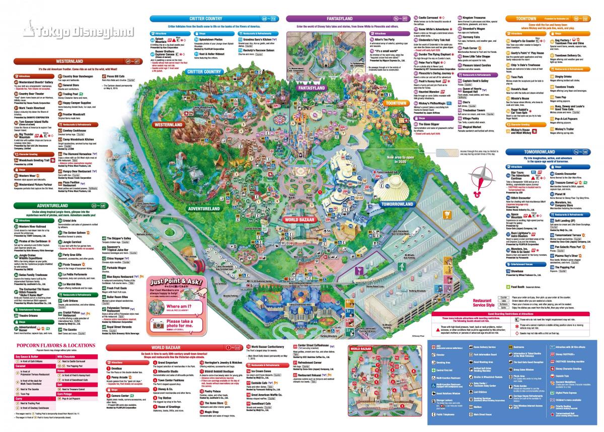 Disney Tokyo Karte