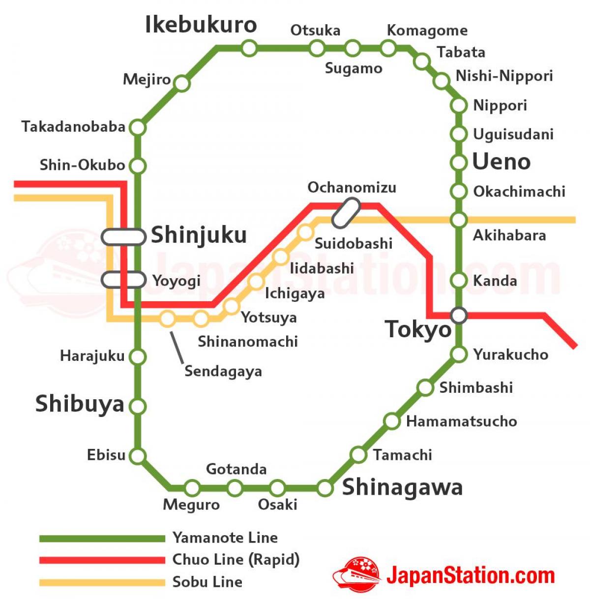 Tokyo Yamanote-Linie anzeigen