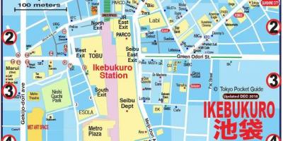 Karte von Ikebukuro Tokyo
