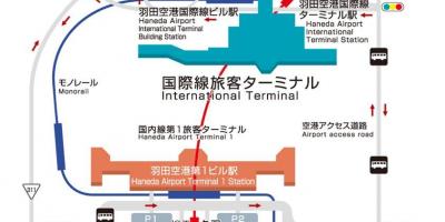 Haneda international airport Landkarte