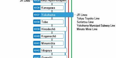 Karte der Keikyu-Linie