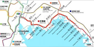 Karte von Keiyō-Linie