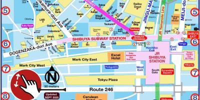 Shibuya-Karte Einkaufen