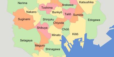 Tokio Map Karten Tokyo KantÅ Japan